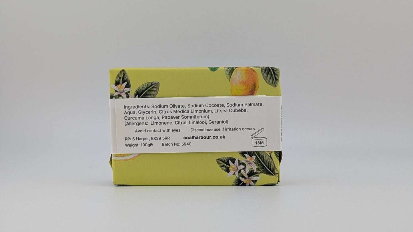 Lemon Poppy Seed 100g Soap Bar - Coal Harbour