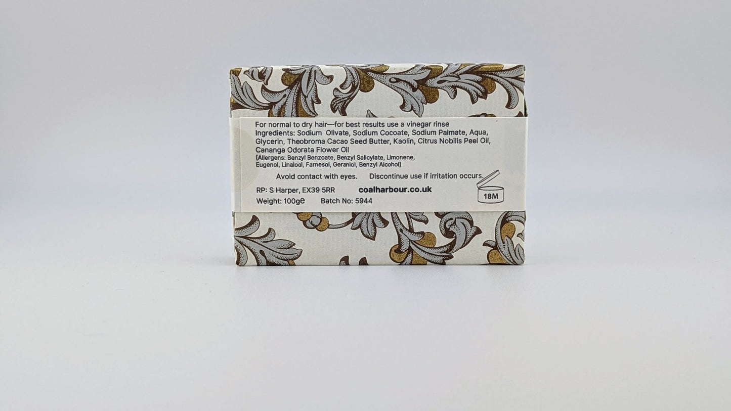 Mandarin & Ylang Solid Shampoo 100g - Coal Harbour