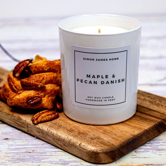 Maple & Pecan Danish Handmade Soy Wax Candle - Coal Harbour