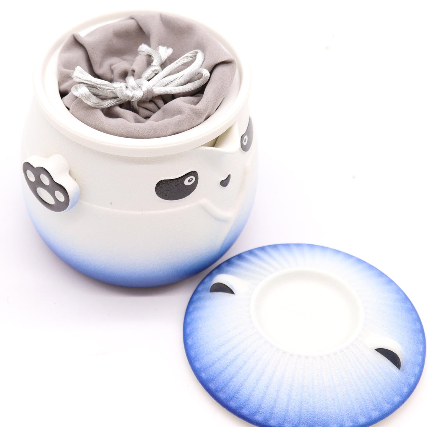 Panda Teapot Set & Three Cups - Sky Blue - Coal Harbour
