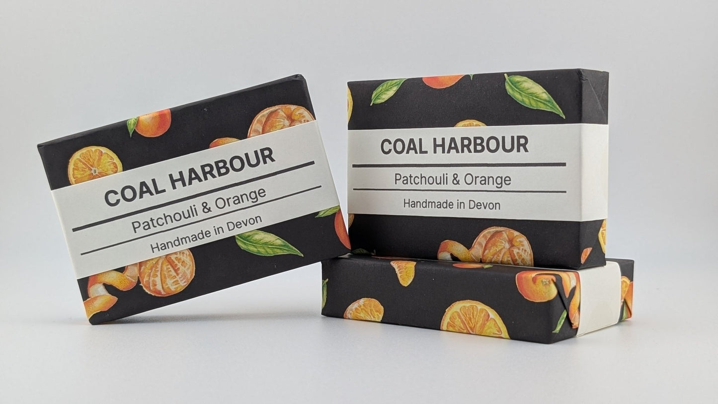 Patchouli & Orange with Charcoal 100g Soap Bar - Coal Harbour