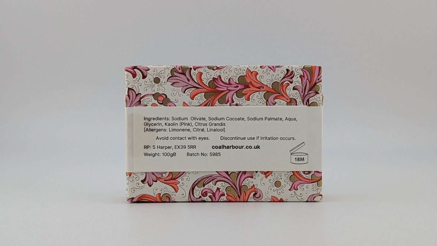 Pink Grapefruit 100g Soap Bar - Coal Harbour