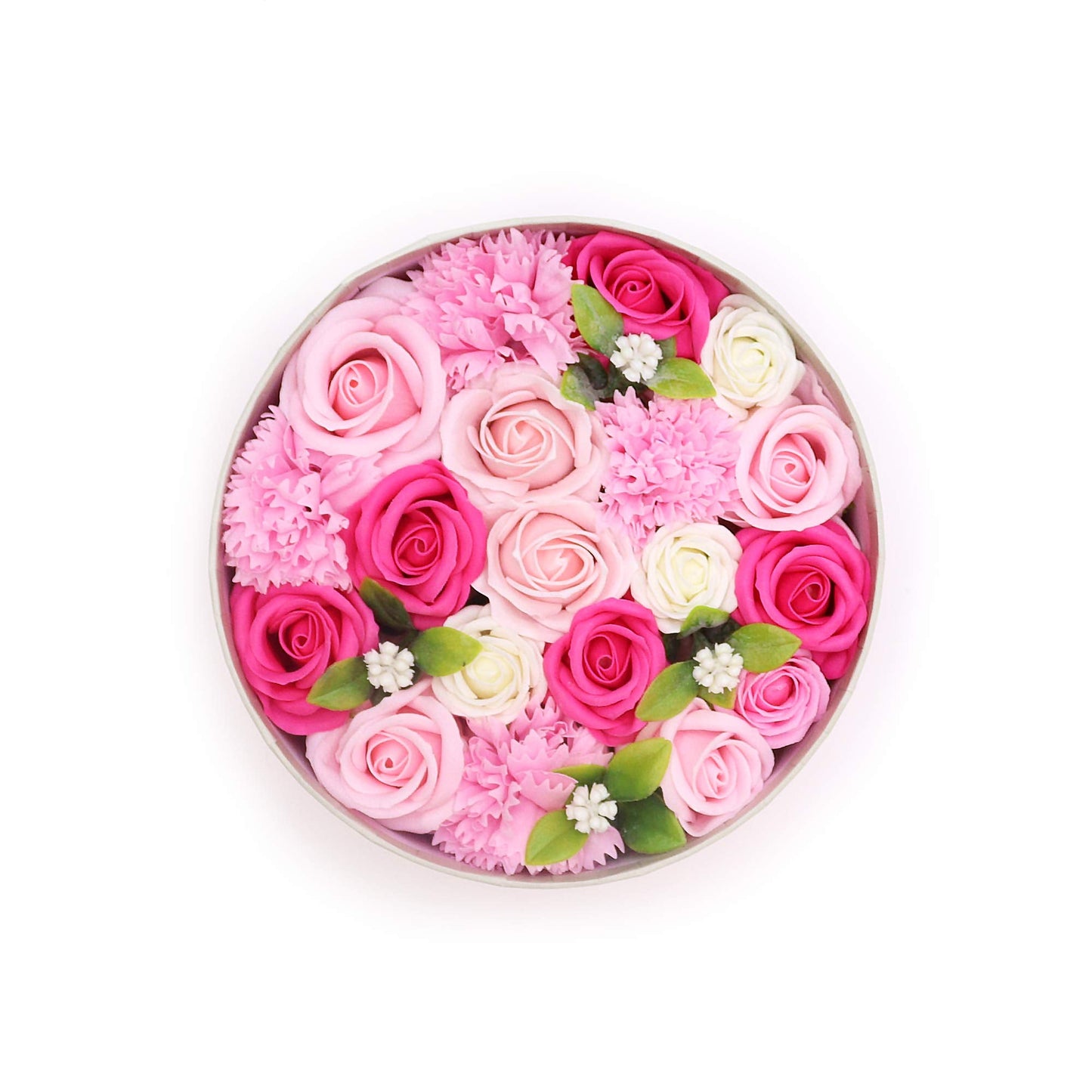 Pink Roses & Carnations Soap Flowers Gift Box - Coal Harbour