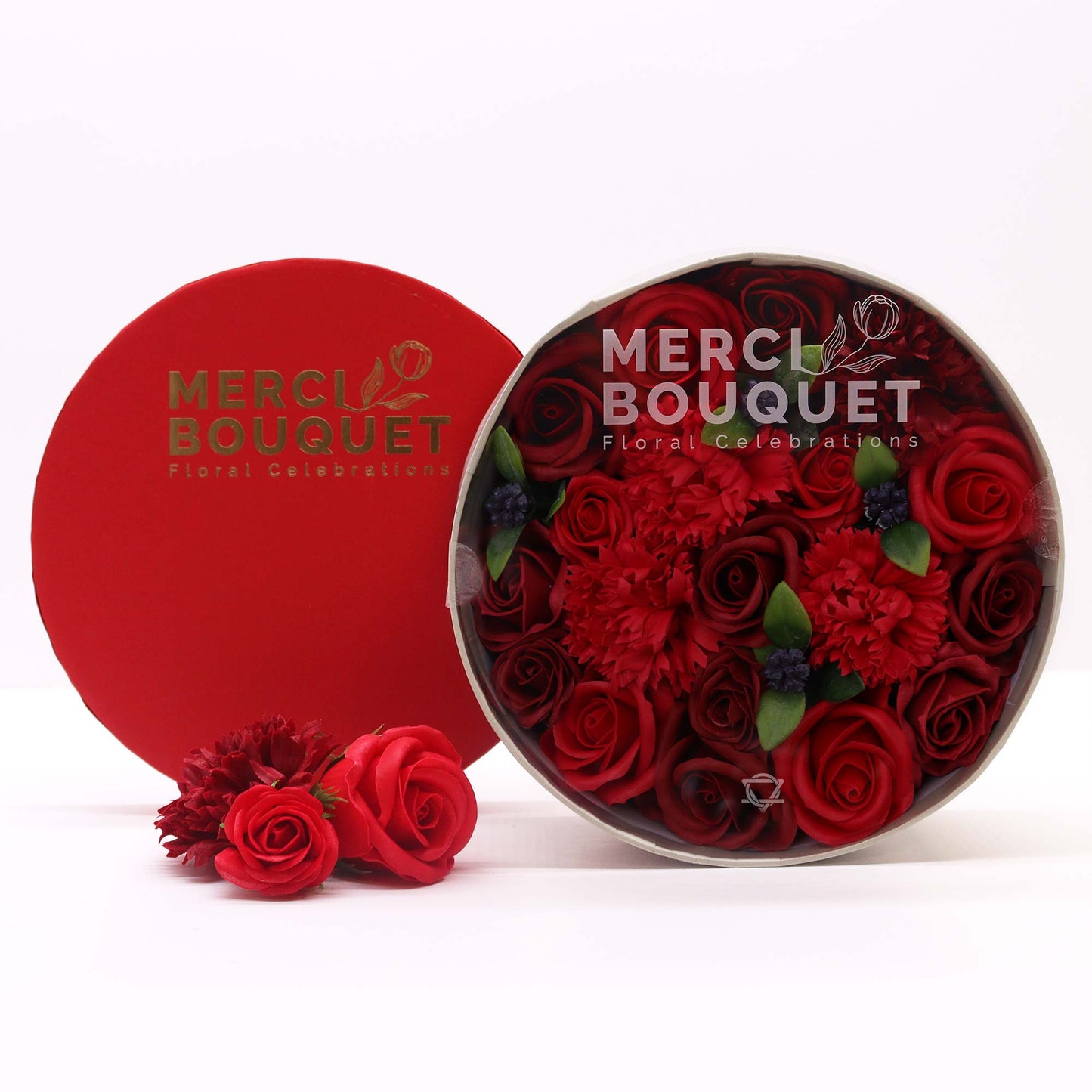 Red Roses Soap Flowers Gift Box - Coal Harbour
