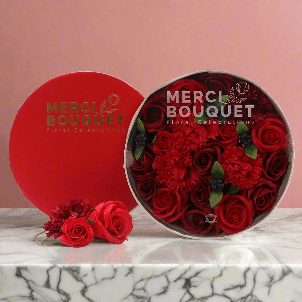 Red Roses Soap Flowers Gift Box - Coal Harbour