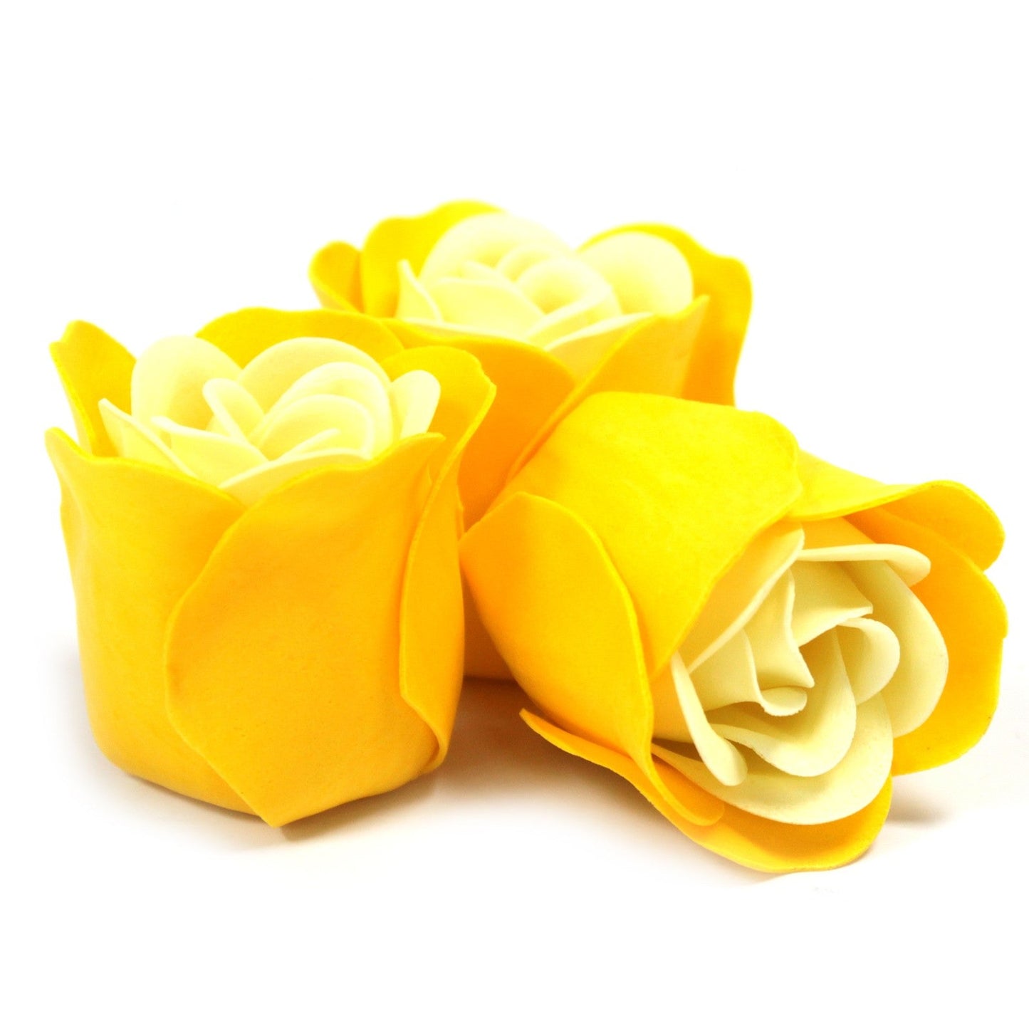 Set of 3 Soap Flowers - Various Colours - Coal Harbour