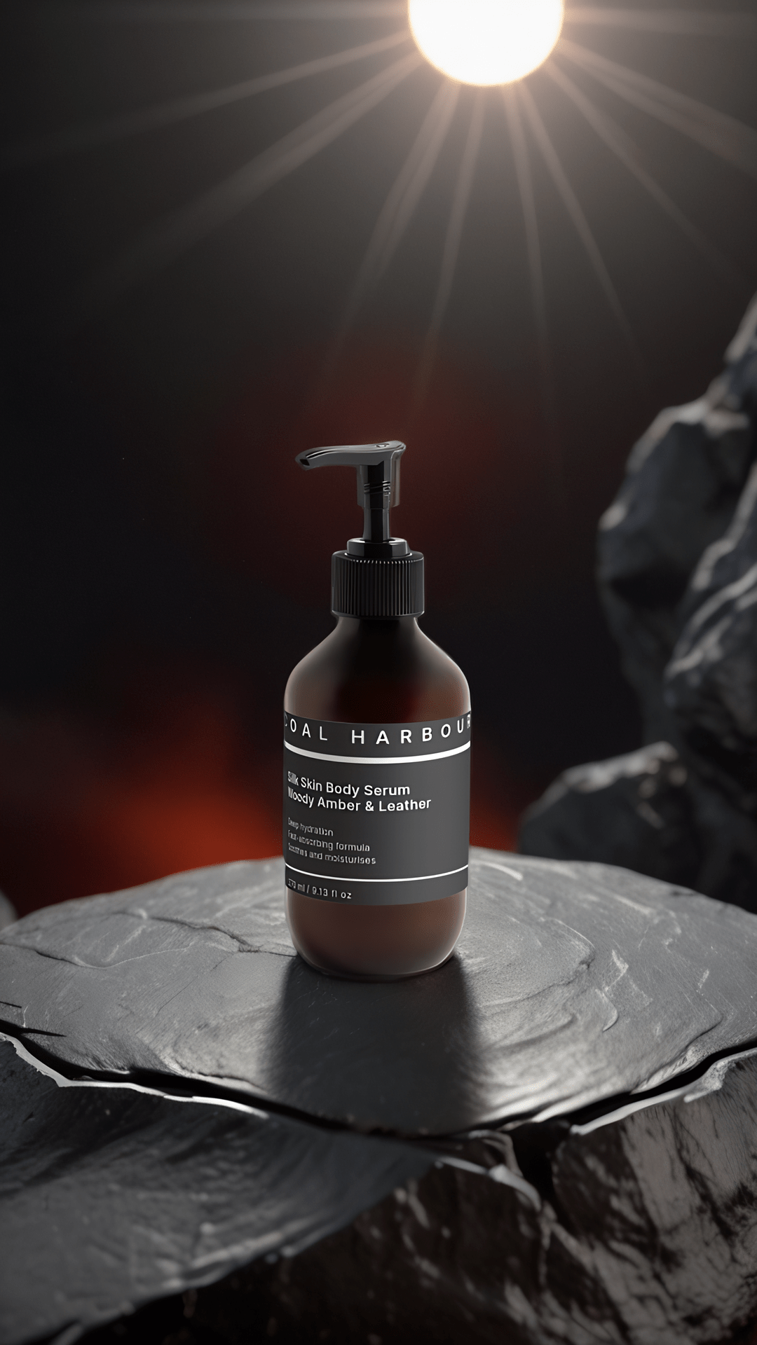Silk Skin Body Serum - Woody Amber & Leather 270ml - Coal Harbour