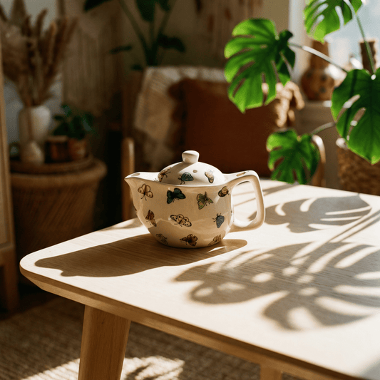 Small Herbal Teapot - Butterflies - Coal Harbour