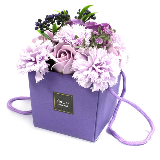 Soap Flower Bouquet of Lavender Roses & Carnations - Coal Harbour