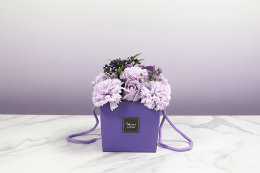 Soap Flower Bouquet of Lavender Roses & Carnations - Coal Harbour