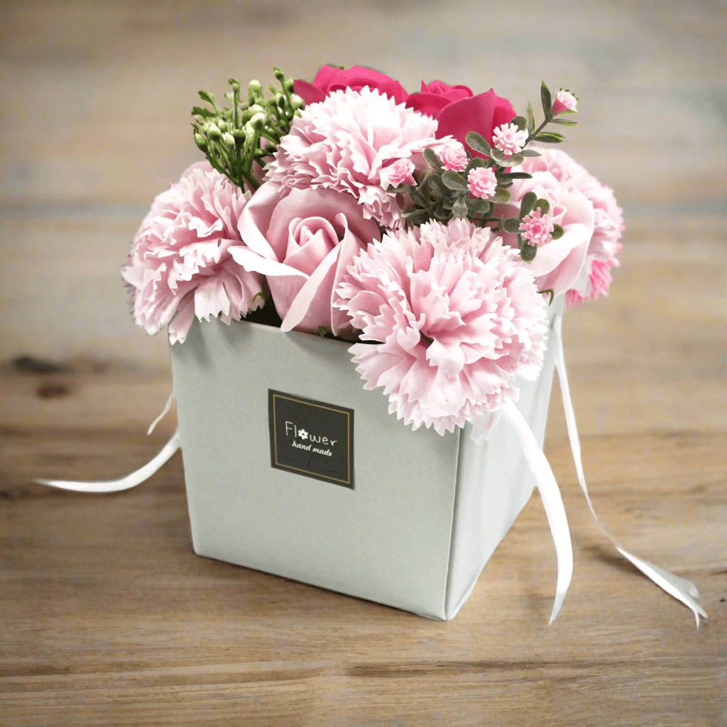 Soap Flower Bouquet of Pink Roses & Carnations - Coal Harbour
