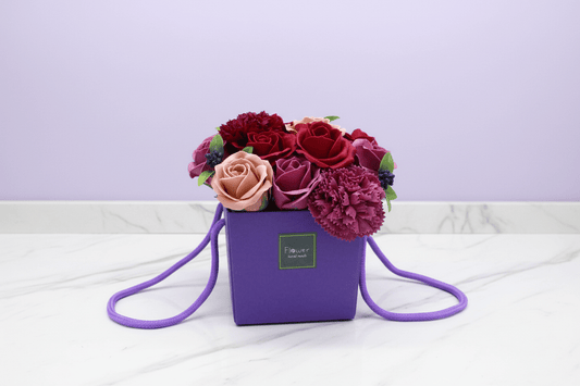 Soap Flower Bouquet of Purple Flower Garden - Coal Harbour