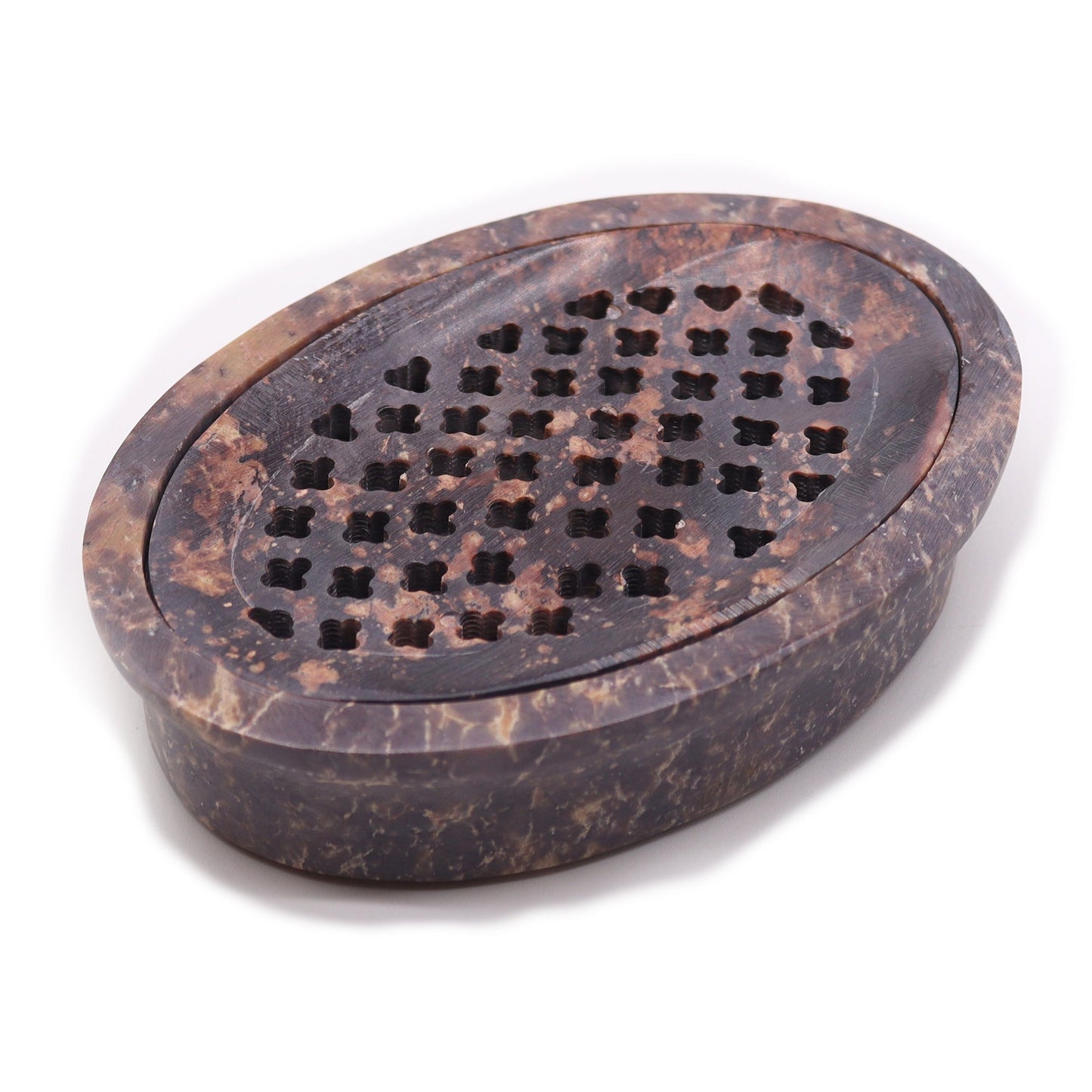 Soapstone Soap Dish & Drainer - Classic Oval - Coal Harbour