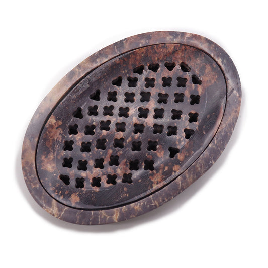 Soapstone Soap Dish & Drainer - Classic Oval - Coal Harbour