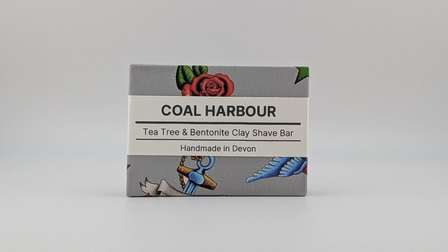 Tea Tree & Clay 100g Shave Bar - Coal Harbour