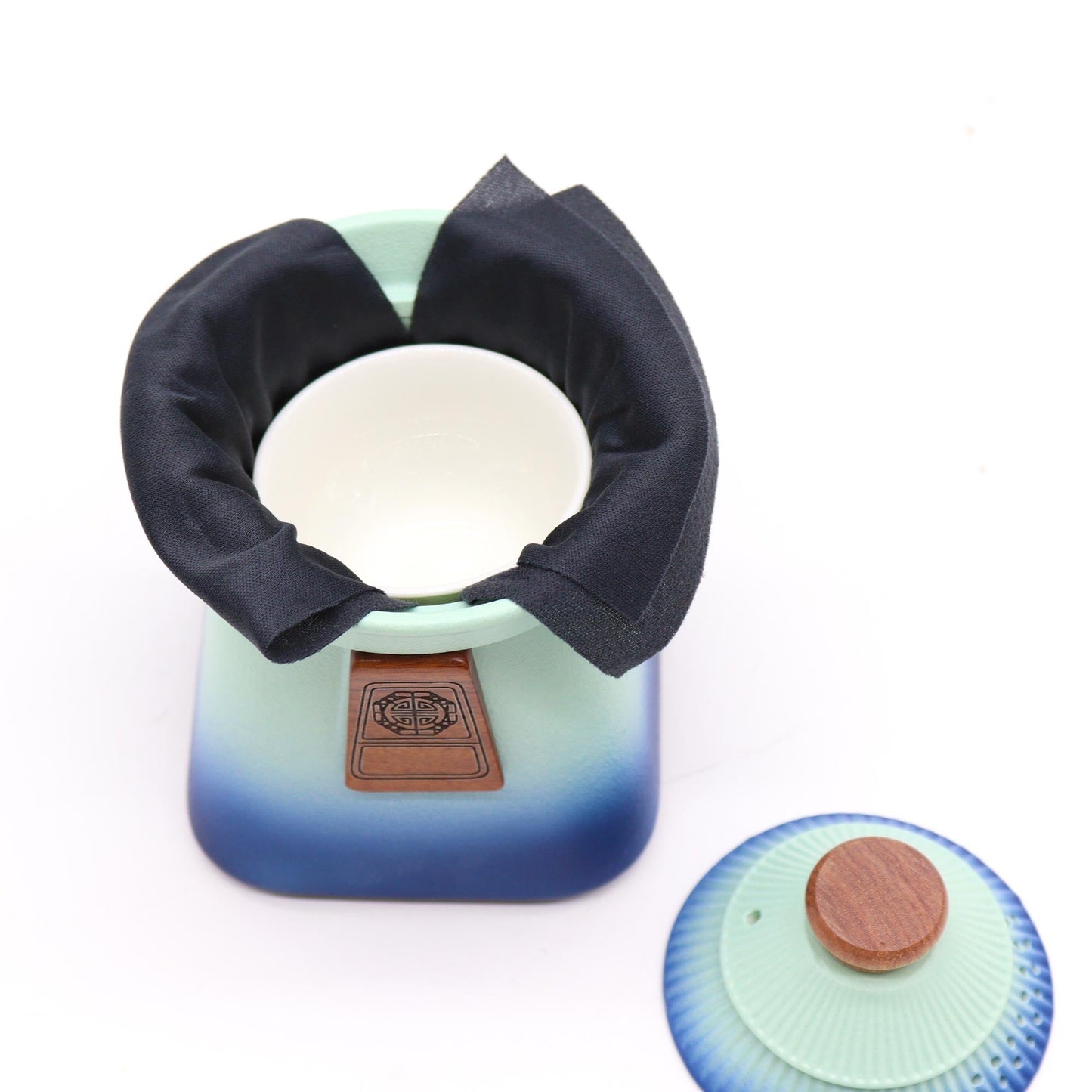Temple Teapot Set & Three Cups - Blue Heaven - Coal Harbour