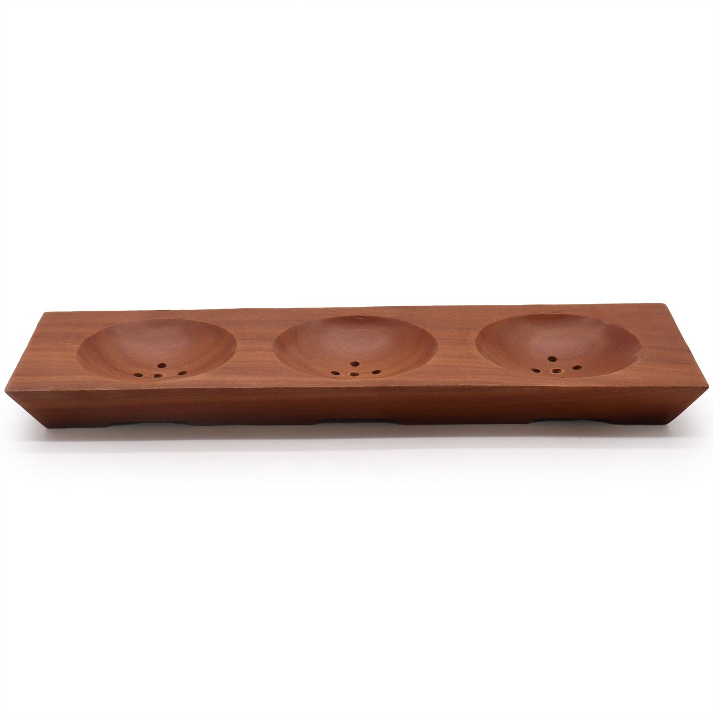 Three Bay Mahogany Soap Dish - Coal Harbour