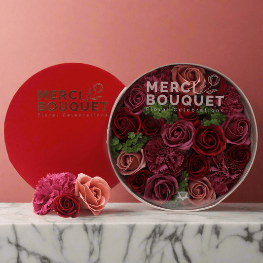 Vintage Roses Soap Flowers Gift Box - Coal Harbour