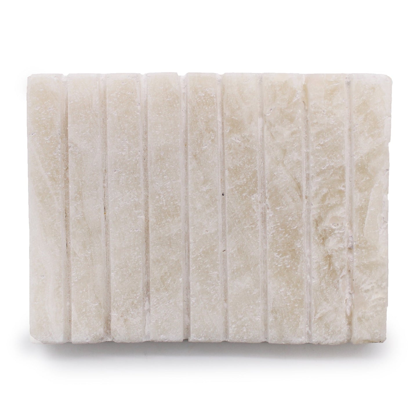 White Onyx Ridged Soap Dish - Coal Harbour