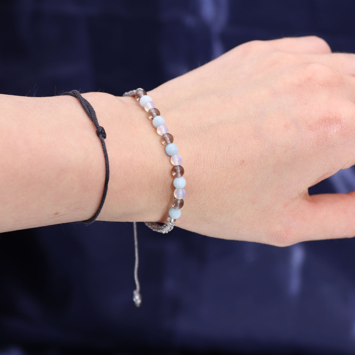 Zodiac Crystal Candle with Gemstone Bracelet - Cancer - Coal Harbour
