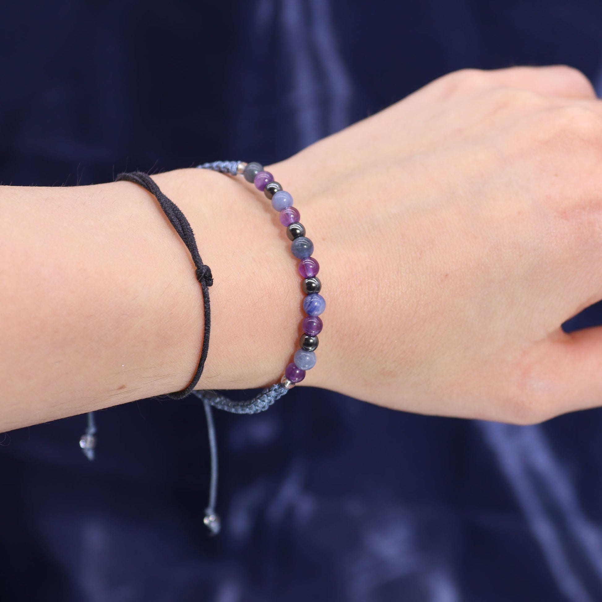 Zodiac Crystal Candle with Gemstone Bracelet - Sagittarius - Coal Harbour
