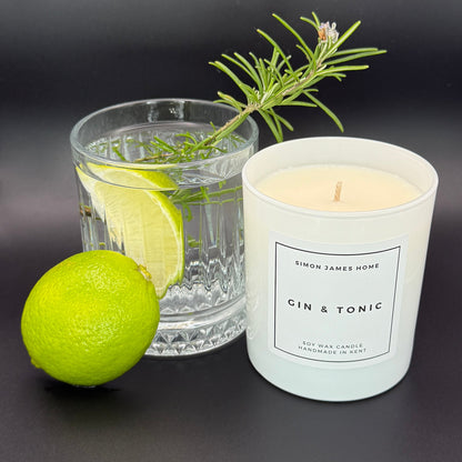 Gin & Tonic Candle - Handmade Soy Wax