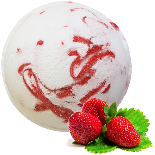 Tropical Paradise Coconut Butter Bath Bomb - Strawberry