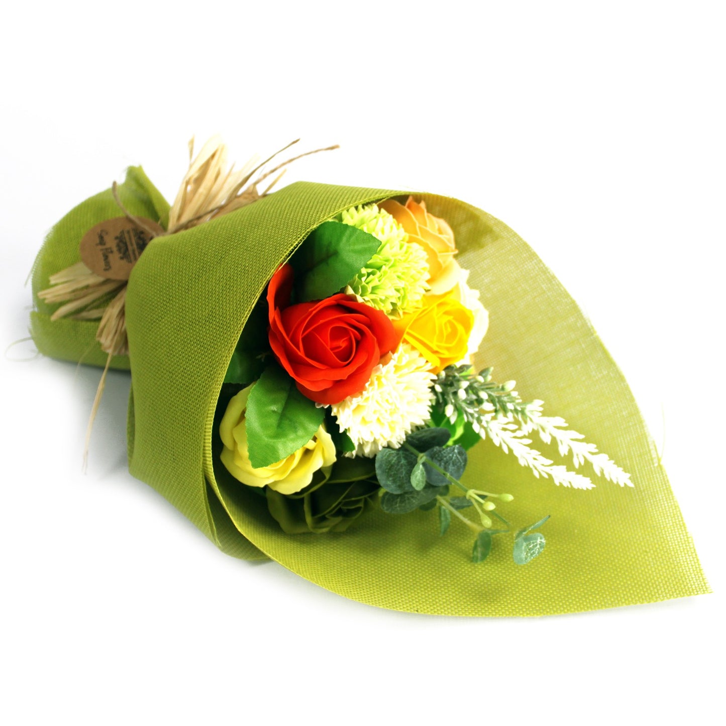 Soap Flower Bouquet in Green