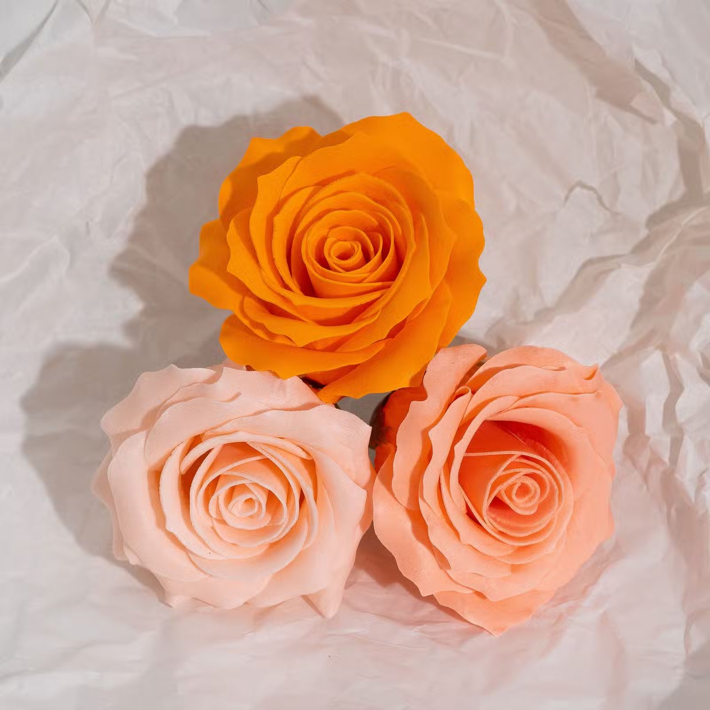 Gift Boxed Soap Flowers - 25 Peach Blush Roses