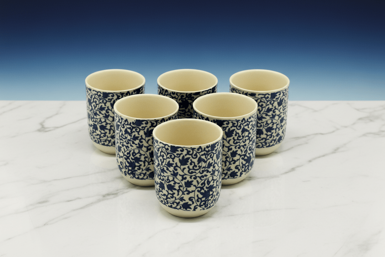 6 x Herbal Tea Cups - Coal Harbour