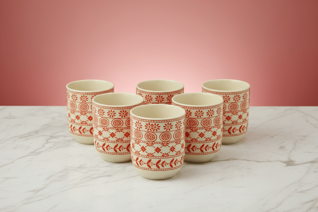 6 x Herbal Tea Cups - Coal Harbour