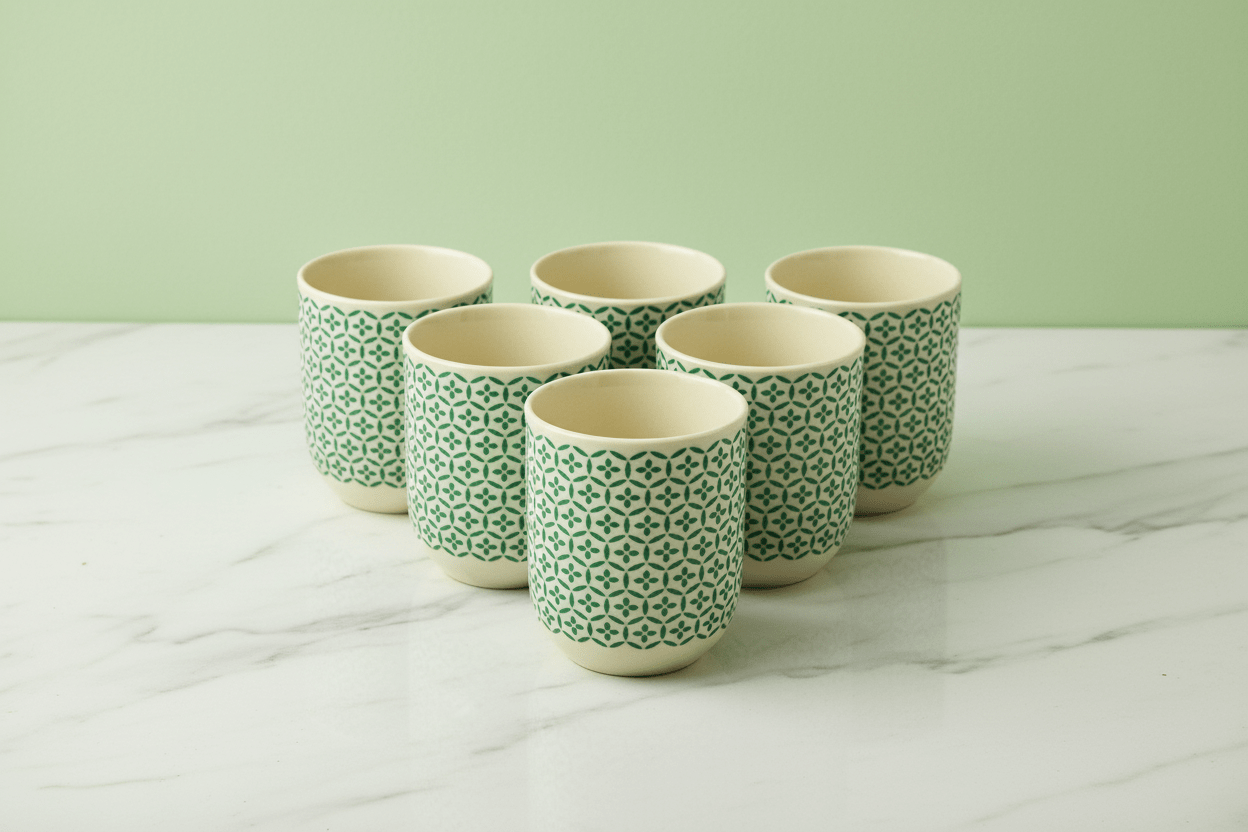 6 x Herbal Tea Cups - Coal Harbour