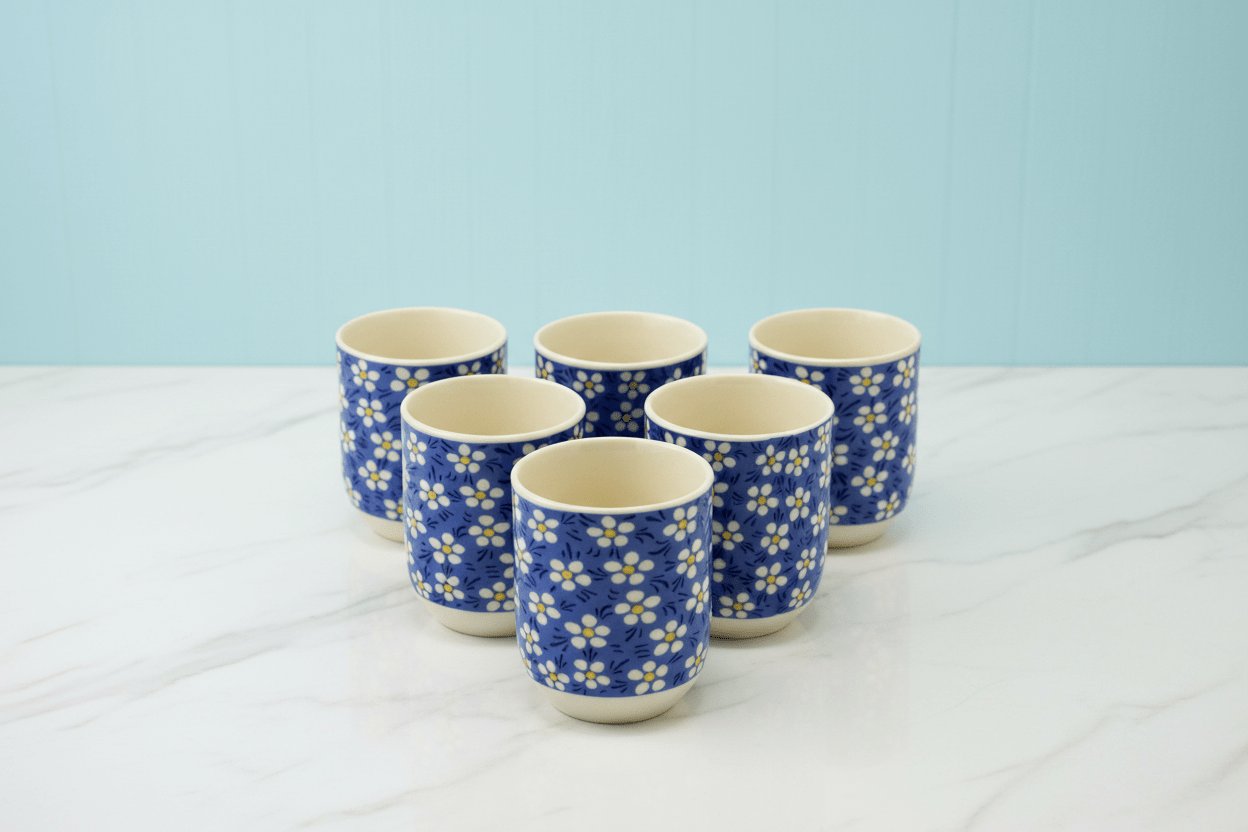 6 x Herbal Tea Cups - Coal Harbour