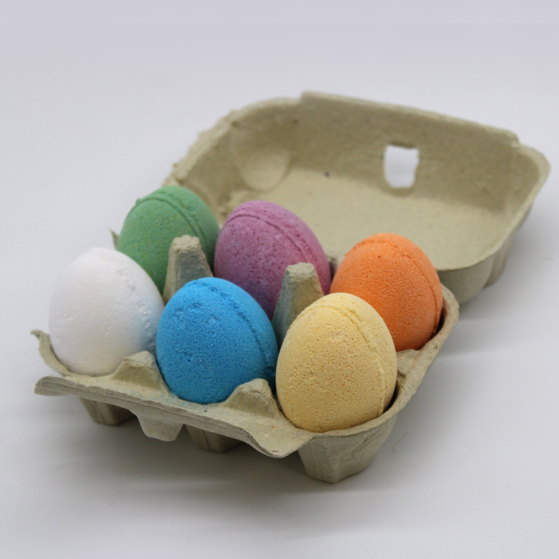 Egg bath bombs for Easter pack of six mixed tray