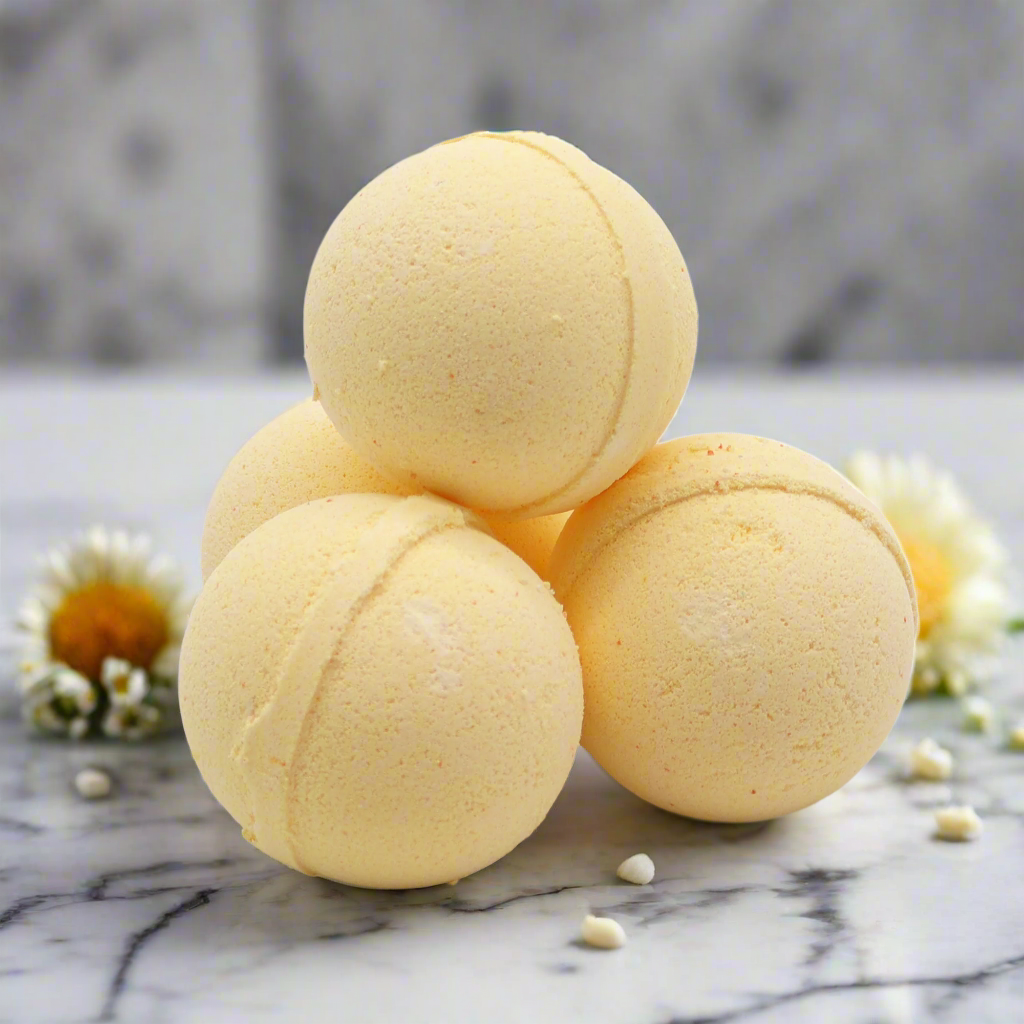 Chamomile & Grapefruit Essential Oil Bath Bomb