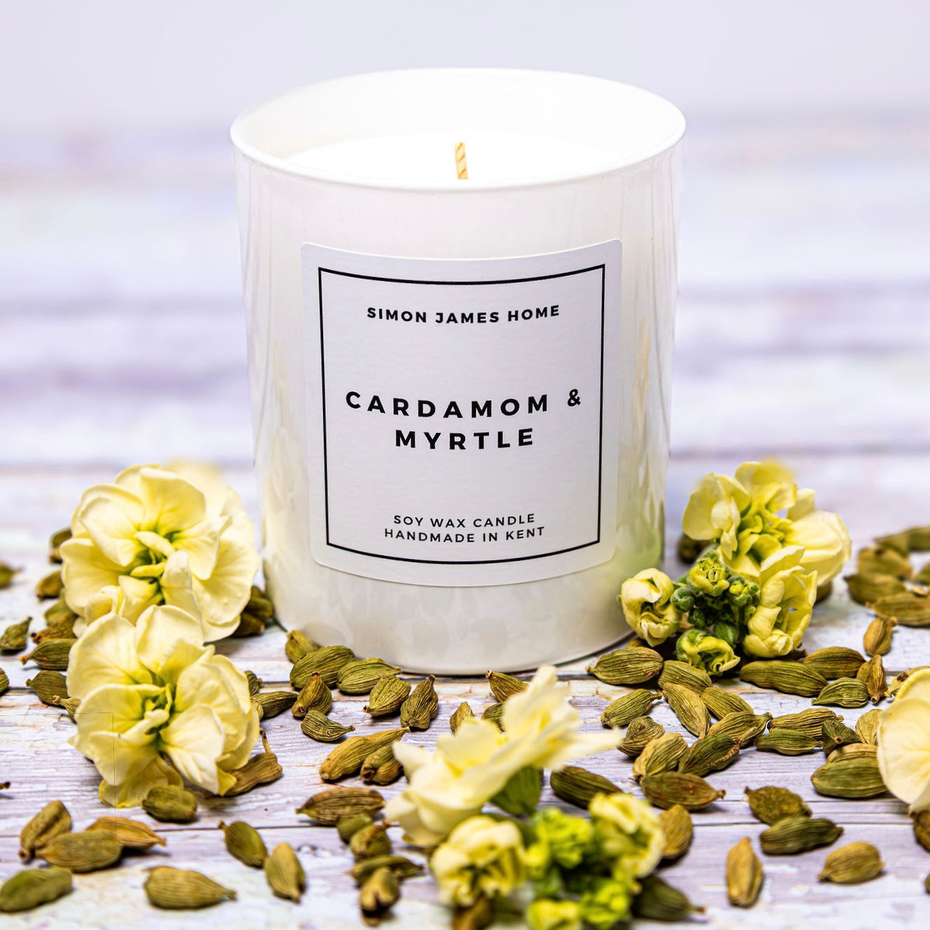 Cardamom & Myrtle Candle - Handmade Soy Wax
