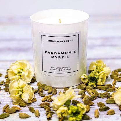 Cardamom & Myrtle Candle - Handmade Soy Wax