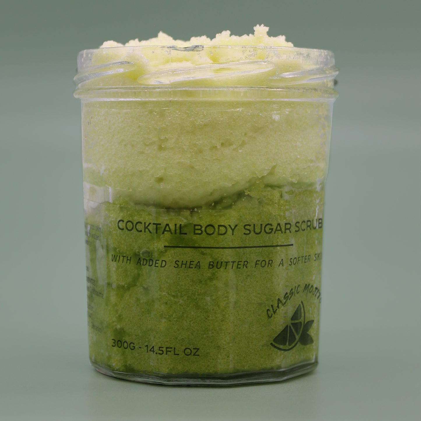 Classic Mojito Cocktail Fragrance sugar body scrub jars