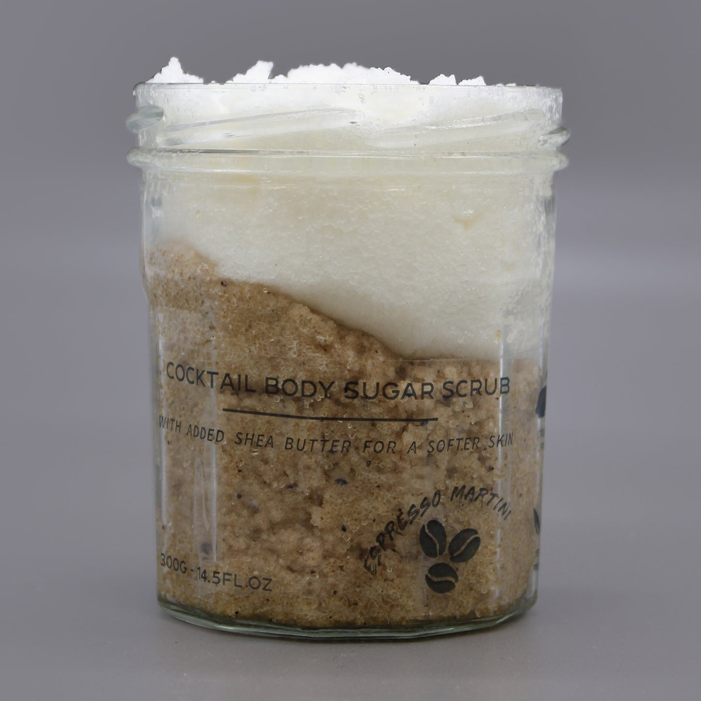 Espresso Martini Cocktail Fragrance sugar body scrub jars