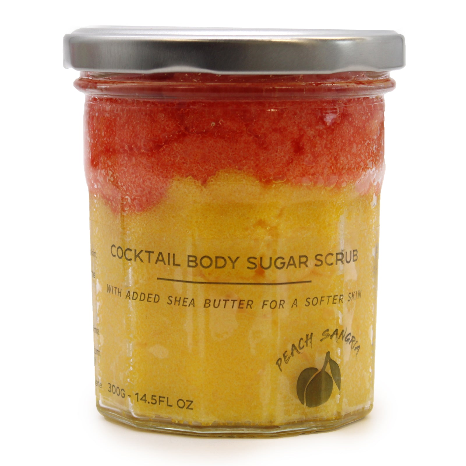 Peach Sangria Cocktail Fragrance sugar body scrub jars