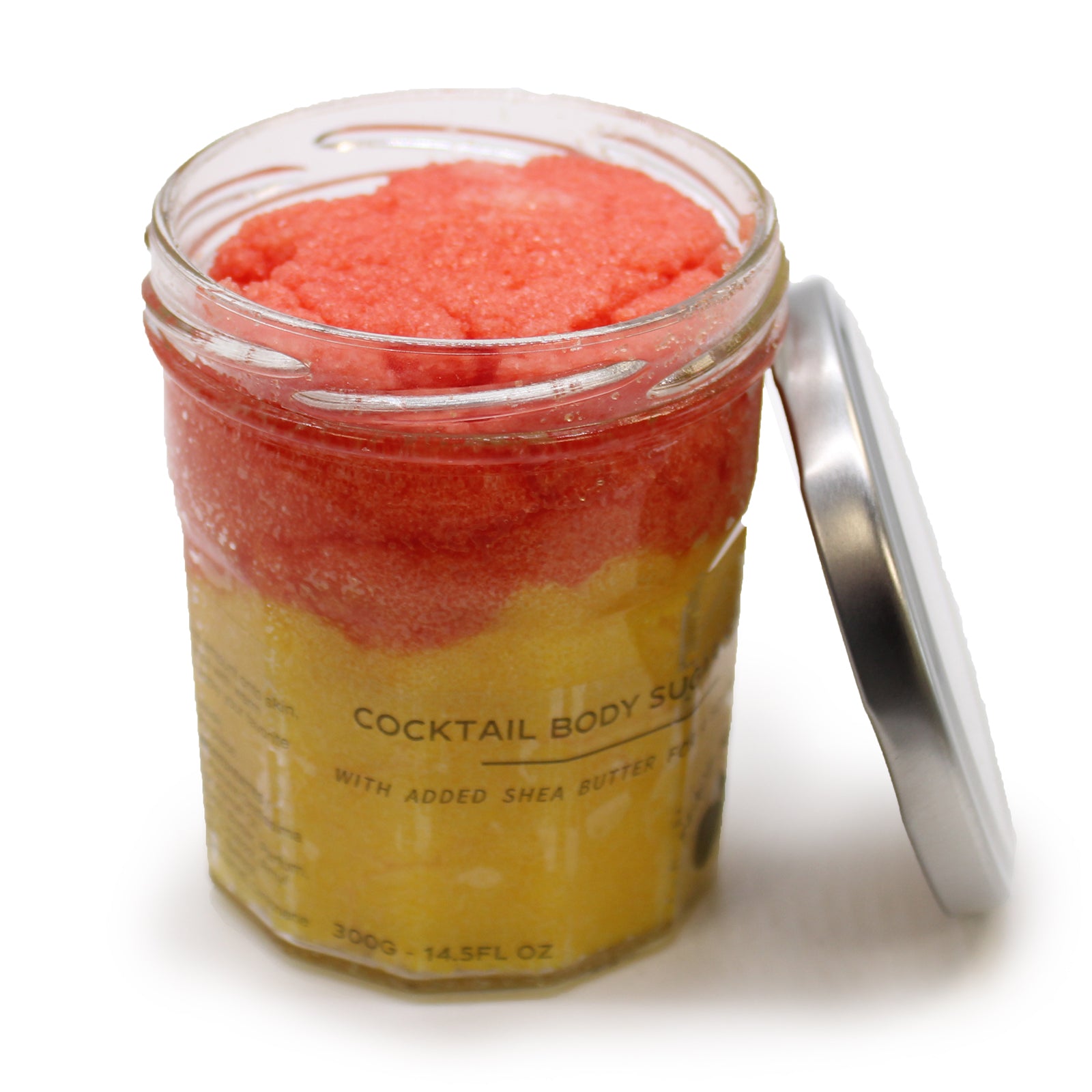 Peach Sangria Cocktail Fragrance sugar body scrub jars