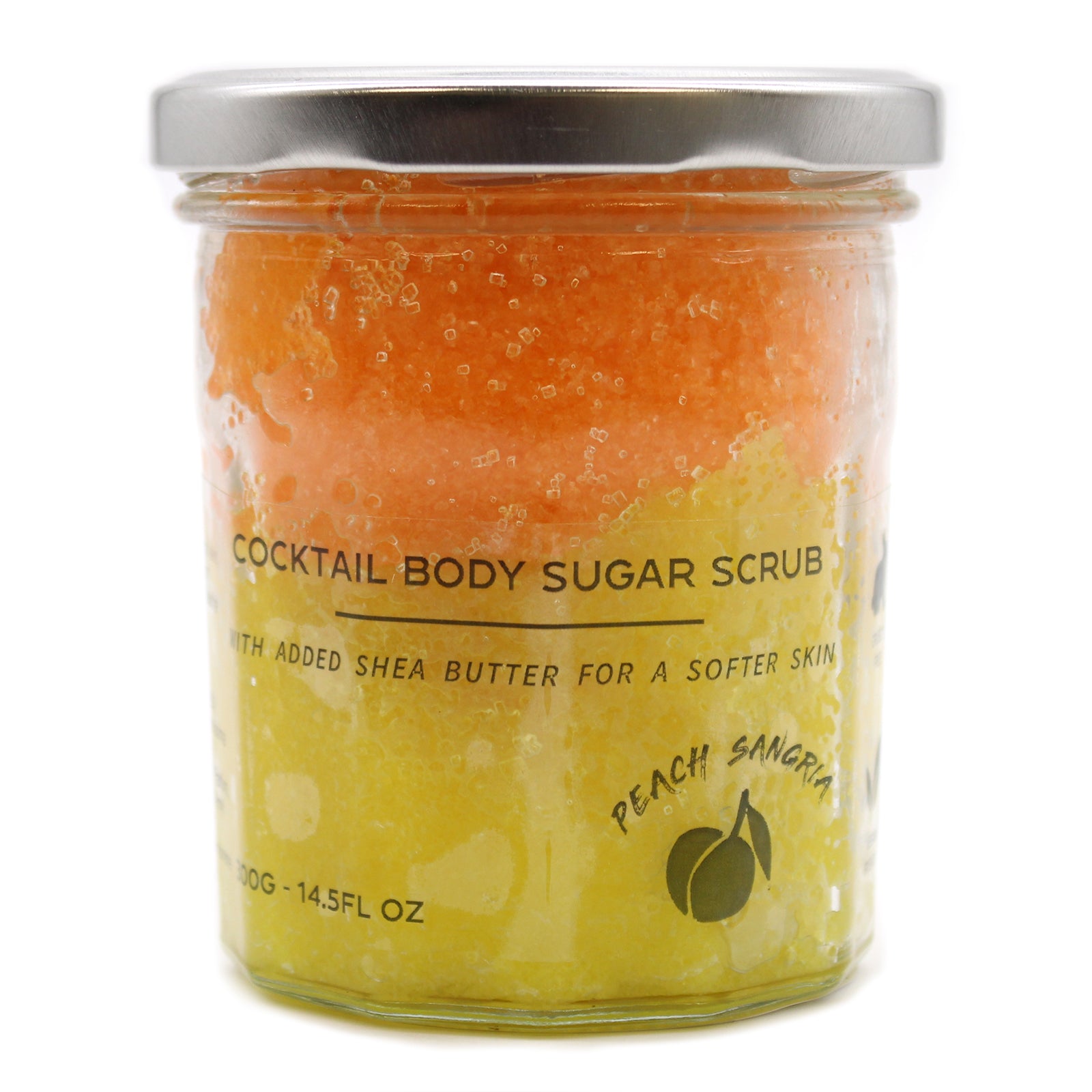 Peach Sangria Cocktail Fragrance sugar body scrub jars