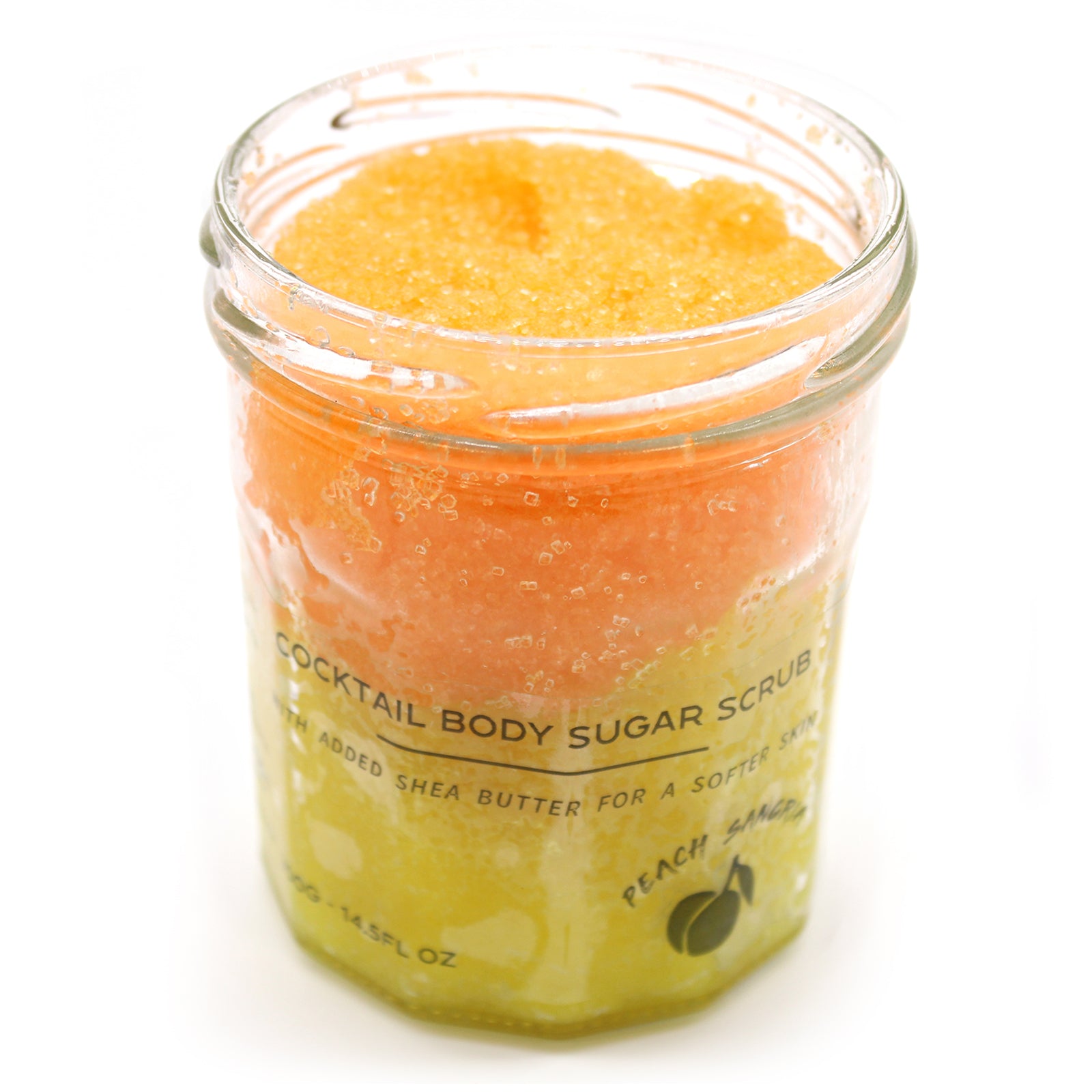 Peach Sangria Cocktail Fragrance sugar body scrub jars