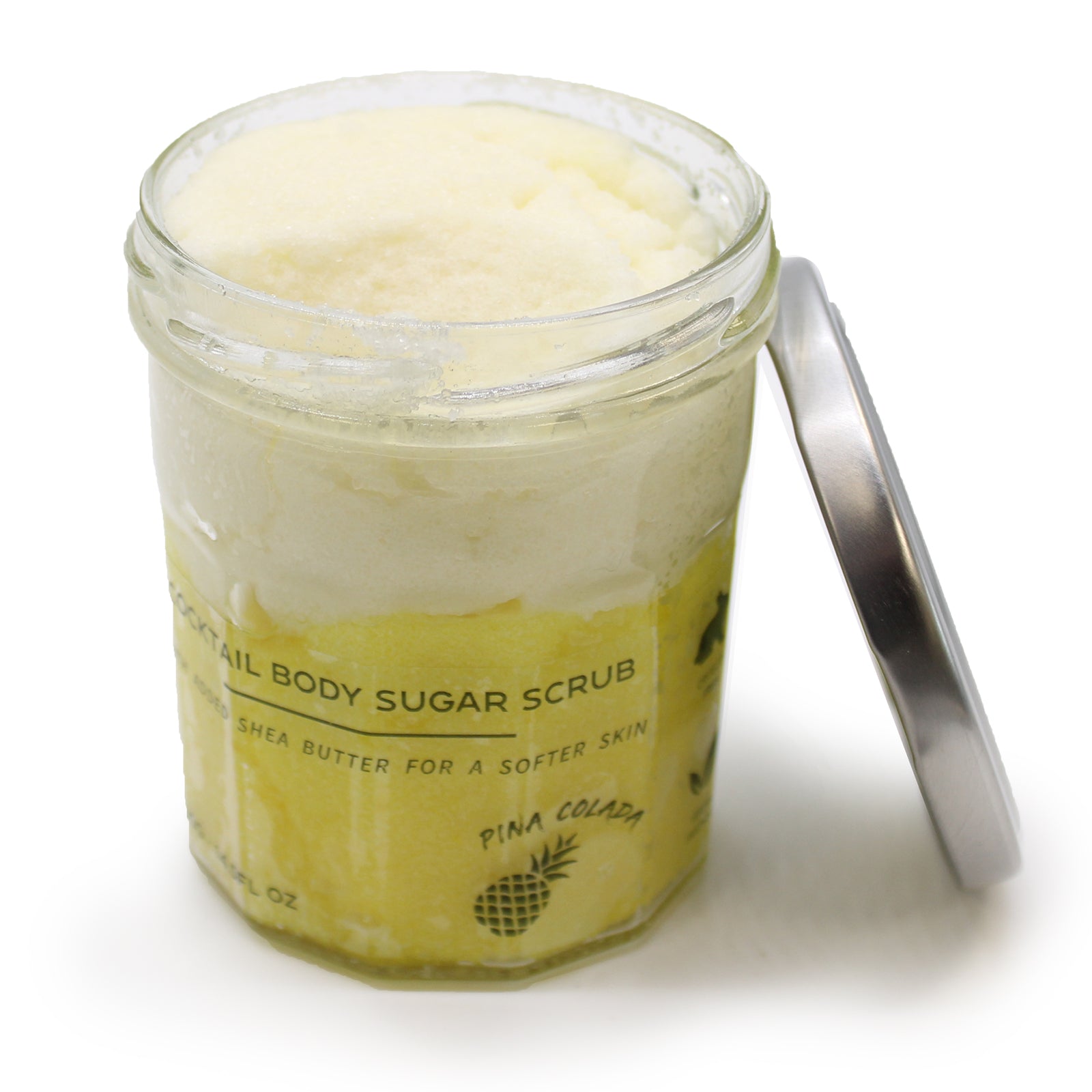 Pinacolada Cocktail Fragrance sugar body scrub jars