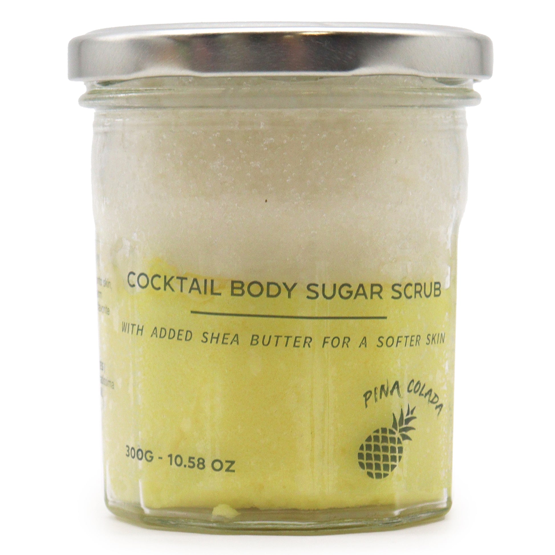 Pinacolada Cocktail Fragrance sugar body scrub jars