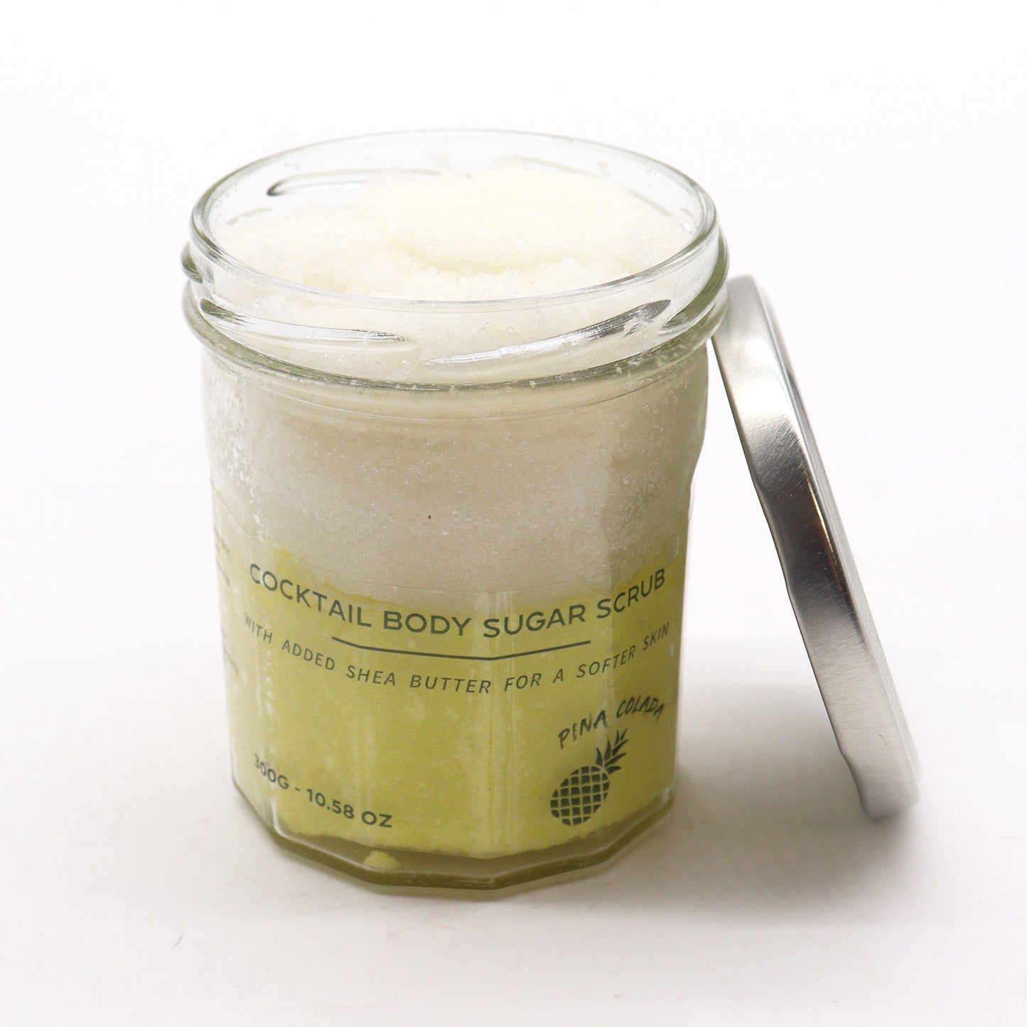 Pinacolada Cocktail Fragrance sugar body scrub jars