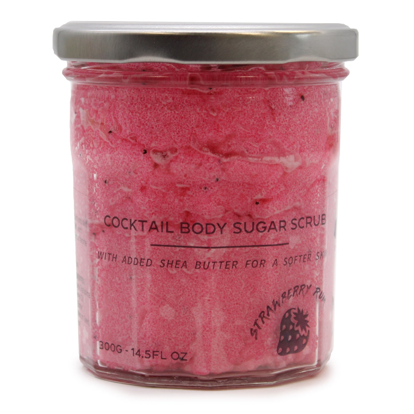 Strawberry Rum Cocktail Fragrance sugar body scrub jars