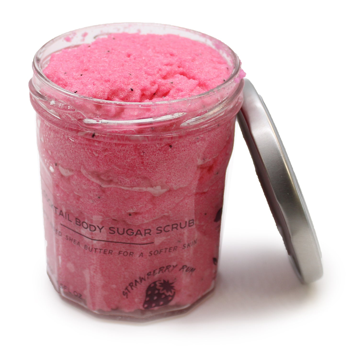 Strawberry Rum Cocktail Fragrance sugar body scrub jars