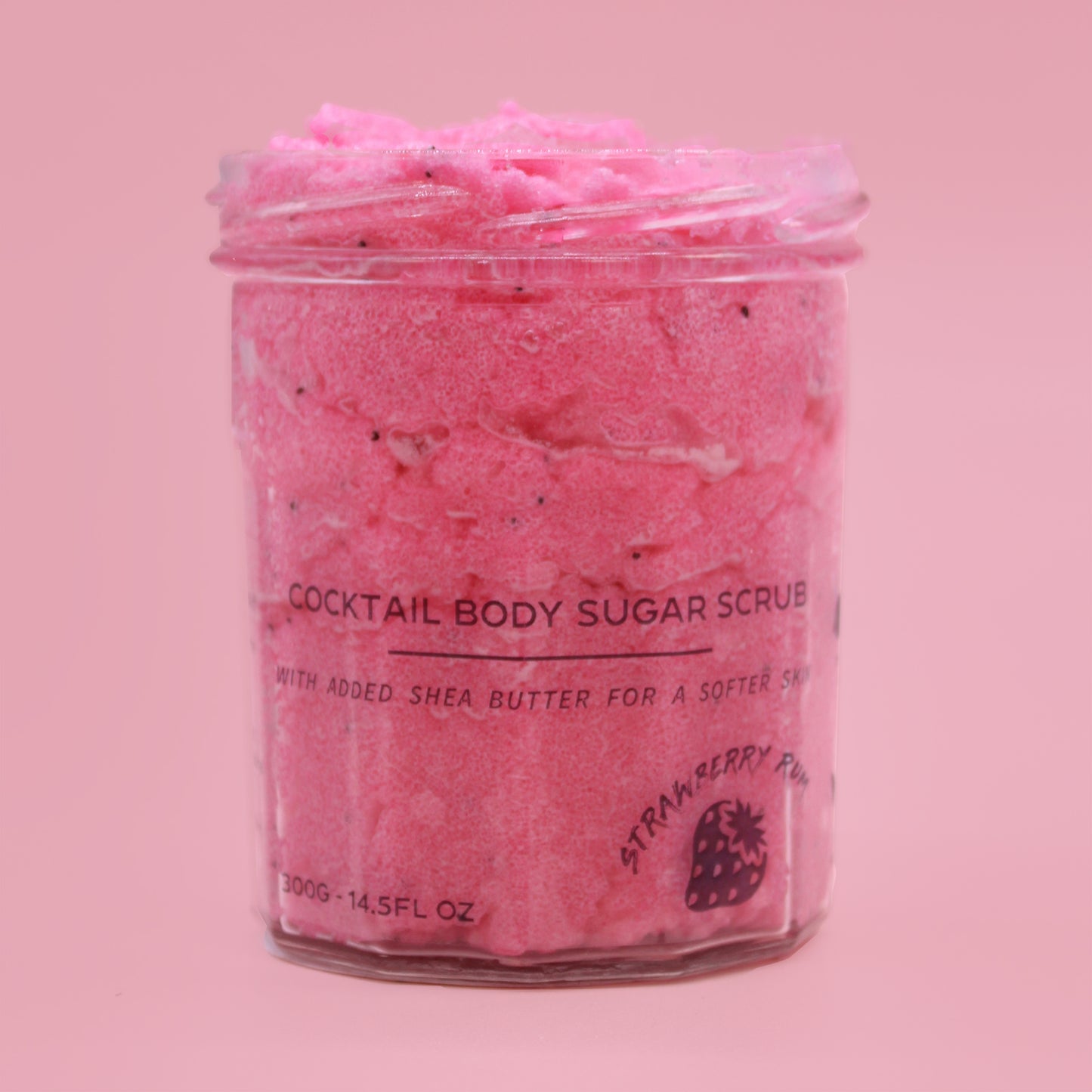 Strawberry Rum Cocktail Fragrance sugar body scrub jars