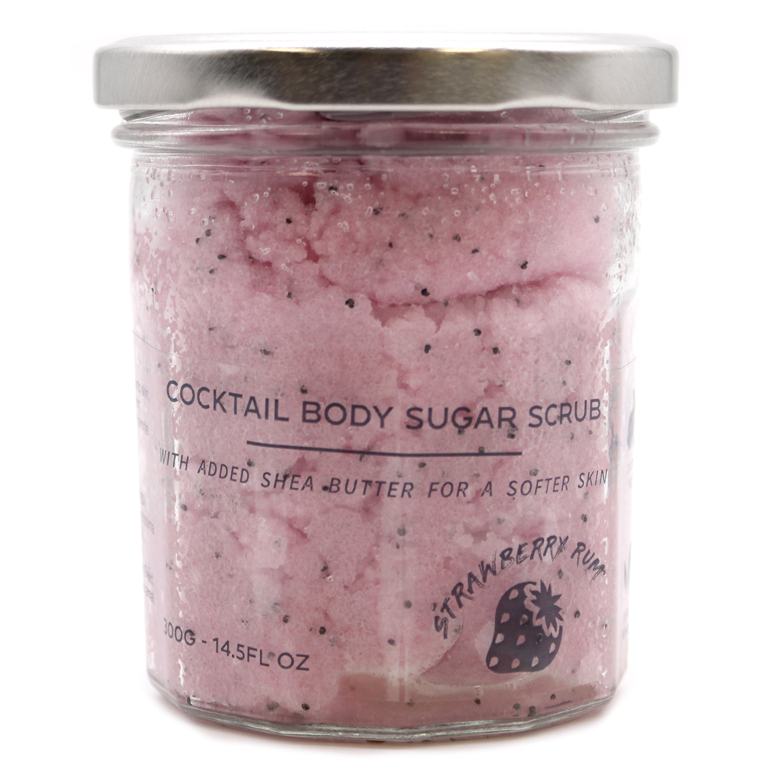 Strawberry Rum Cocktail Fragrance sugar body scrub jars